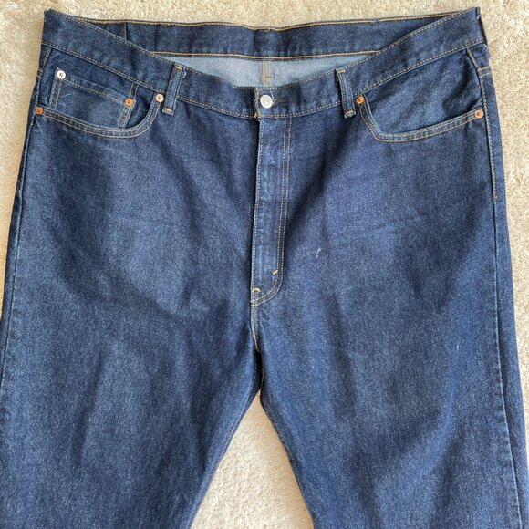 Levis 550 Jeans Mens 42x31 Relaxed Fit Blue Denim Jeans 100% Cotton - Picture 2 of 15
